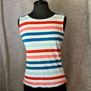 100% Linen Striped Tank